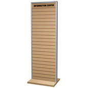 2-Sided Slatwall Kiosk with 2-Headers
