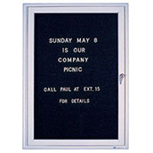Deluxe Radius Fram Fabric Bulletin Board - 24x36