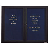 Deluxe Radius Frame Fabric Bulletin Board - 48x36