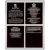 Aluminum Wall Frame for 4 Acrylic Mandatory Signs