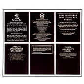 Aluminum Wall Frame for 6 Acrylic Mandatory Signs