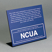 Counter Magnetic Shared Branch Network Sign with NCUA