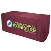 6ft Standard EZ Clean Fitted Table Cover - Full Color Imprint