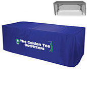 8ft Economy EZ Clean Fitted Table Cover - Full Color Imprint