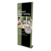 31.5in Sidewinder Banner Stand 1-Sided - Hardware Only