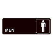 Acrylic Facility Sign, 9w x 3h, Men's Restroom
