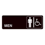 Acrylic Facility Sign, 9w x 3h,  Men's Handicapped