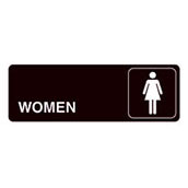 Acrylic Facility Sign, 9w x 3h,  Women's Restroom