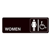Acrylic Facility Sign, 9w x 3h,  Women's Handicapped