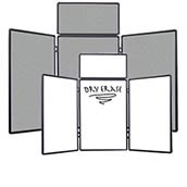6ft Duo Sided Trade Show Display - Fabric