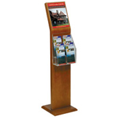 Slant Back Floor Sign-Literature Display - 8.5x11