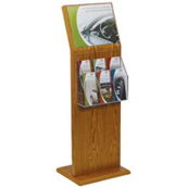 Slant Back Floor Sign-Literature Display - 14x11
