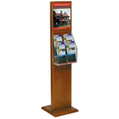 2-Sided Floor Sign-Literature Holder - 8.5x11