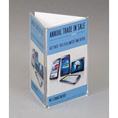 Tri-Fold Countertop Sign Holder