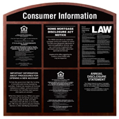 Consumer Information Display for 6 Acrylic Signs