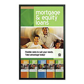 Sintra Wall Frame with 5-pocket Brochure Holder - 22x28