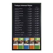 Sintra Wall Frame - Brochure Holder with 22x28 Rate Display
