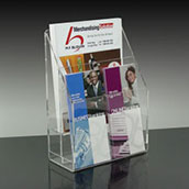 Adjustable Tiered Literature Holder - 4w to 8.5w