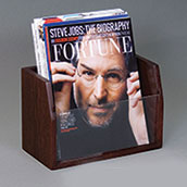 Single Pocket Oak Magazine Holder