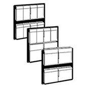 Wall Mount Adjustable Literature Holder - 4-8 Pockets