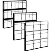 Wall Mount Adjustable Literature Holder - 9-18 Pockets