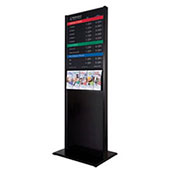 Contemporary Floor Display with 22x28 Rate Display