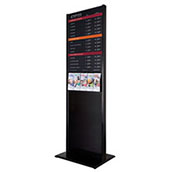 Contemporary 84h Floor Display with 22w x 36h Rate Display(s)