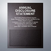 Annual Disclosure Statement - FDIC Banks (Federal Reserve) - Magnetic