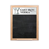 Oak Frame Wall Chalkboard with Tray - 12w x 18h