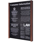 Classic Style Wall Frame with Header for 4 Magnetic Mandatory Signs