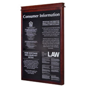 Windsor Wall Frame with Header for 4 Magnetic Signs