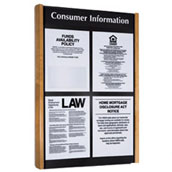 Traditional Wall Frame with Header for 4 Acrylic Signs