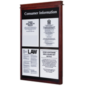 Windsor Wall Frame with Header for 4 Acrylic Signs