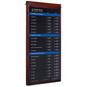 Windsor Wall Frame with 22w x 48h Rate Display