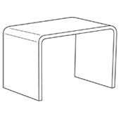 Long Acrylic Riser -  21w x 14h x 14d