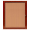 Indoor Aluminum Bulletin Board with Wood Look Finish - 30x36
