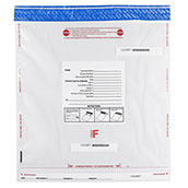 Tamper Evident Deposit Bags - 20x20 Clear - Class F -100 bags