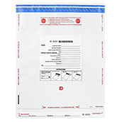 Tamper Evident Deposit Bags - 12x16 Clear