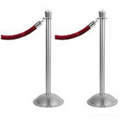 Crown Top Stanchion with Dome Base - Set of 2