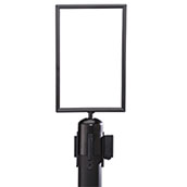 7x11 Sign Frame for Retractable Belt Posts