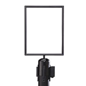 8.5x11 Sign Frame for Retractable Belt Posts