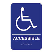 Wheelchair Accessible Acrylic ADA Compliant Sign - 6w x 9h