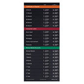 22x48 Multi-Color Magnetic Rate Display
