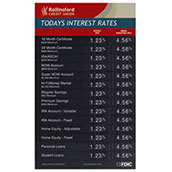22x36 Magnetic Rate Display with Jumbo Header