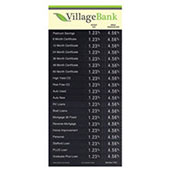 22x48 Magnetic Rate Display with Jumbo Header