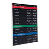 Aluminum Wall Frame with 22w x 28h Sub-surface, Multi-color
