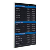 Aluminum Wall Frame with 22w x 36h Sub-surface, Multi-color