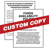Custom Digitally Printed Mandatory Sign - 11x14 Photo Paper