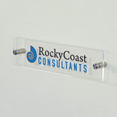 Stand-Off Acrylic Sign System - 10x2.5