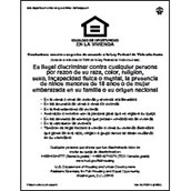 Equal Housing Opportunity/HUD #1 (Spanish)